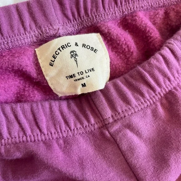 Electric & Rose Sweatpants w/pockets; womens Medium - Picture 5 of 6